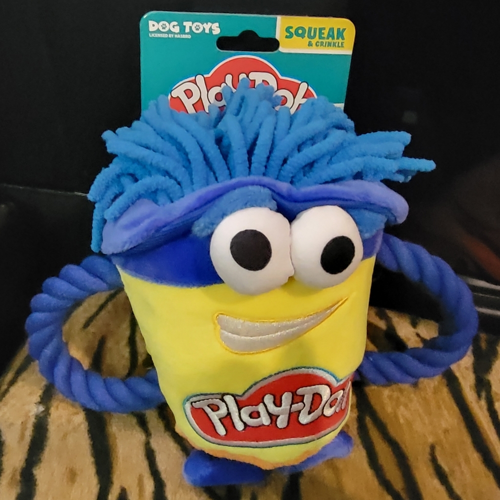 Hasbro Dog Toy Playdoh Crazy Hair Squeak Puppy Sz Med Large Ea. New!